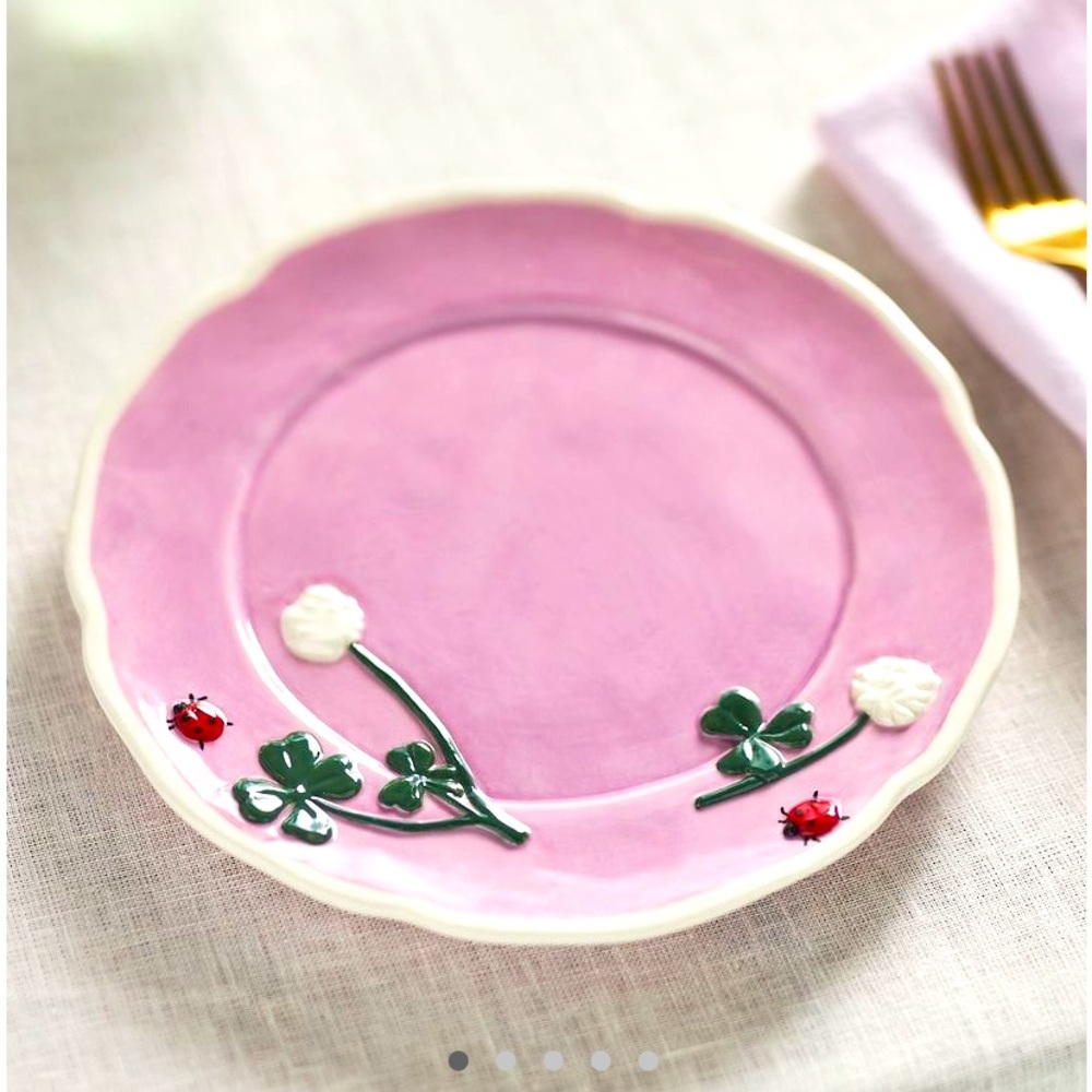 COPY - NEW 2 ANTHROPOLOGIE FAYE DESSERT PLATES (2)